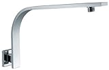 ALFI brand AB16GSW Square Wall Mounted Shower Arm for Rain Shower Heads, Brushed Nickel [並行輸入品]