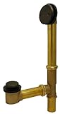 浴槽排水、廃棄物とオーバーフロー、ヒントつま先タイプ、オイルはブロンズ仕上げ – Plumb Usa