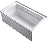 KOHLER K-1122-RA-0 Archer 5-Foot Whirlpool, White [並行輸入品]