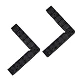 KESOTO L形状正方形　ポジショニングスクエア　2個セット　コーナークランプ　ルーラー　 耐久性　2本