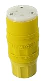 Leviton 79W48-C 20 Amp, 250 Volt, NEMA 6-20, 2P, 3W, Industrial Grade, Grounding, Straight Blade Con