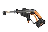 WORX Cordless Hydroshot Portable Power Cleaner, 20V Li-ion (2.0Ah), 320psi, 20V Power Share Platform