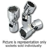 S K Hand Tools SKT43809 1/4 Inch Drive 6 Point Standard Flex Socket - 9mm