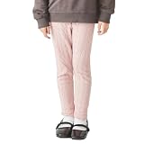 [ever closet] レギンス キッズ 子供 女の子 秋冬 タイツ 130 ピンク ニット ジャガード ストレッチ 秋服 冬服 通園 通学 子供服 キッズ服 エバークローゼット
