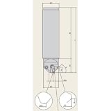 富士元 面取りカッター 75° シャンクφ25 NK7533T-25