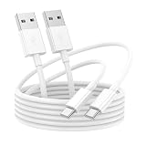 USB Cケーブル【3M 2本セット】 USB A to USB-C 3A急速充電 タイプc ケーブル 高耐久 PD対応 断線防止 データ転送 Type-c コード for iPhone 17/16/15 Pro/Pro Max、for MacBook Pro/Air/IPad Pro 12.9/11/Air 5th/4th Mini などTypec機種対応