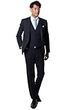 [ユナイテッドゴールド] スリーピーススーツ メンズ ビジネススーツ 上下洗える ビジネス スリム オールシーズン ウォッシャブル 123564 【1C】 A体6号(L)