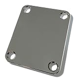 [Creatifinity Parts] ブラス製 ネックジョイントプレート 3.5mm厚 ストラト・テレ等のアップグレードパーツ めっき仕上げ