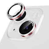 Podick レンズカバー iPhone 14/14Plus/15/15Plus用 カメラカバー かっこいい 高透過率 9H強化ガラス アルミ合金 耐衝撃 いPhone14/14Plus/15/15Plus カメラ保護 薄型 キズ防止 露出オーバー防止 気泡ゼロ 指紋防止 貼り付け簡単 アイフォン14/14プラス/15/15プラス 対応 独立型レンズプロテクター シルバー