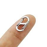 2個 S字型接続金具 金属パーツ ネックレス ブレスレット アンクレット 金具 留め具 304ステンレス鋼 アクセサリー ストラップ DIY材料接続バックル (14mm)