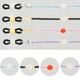 メガネチェーン ビーズ レディース 女性用 カートン光学【※このページは「ブラック」のみの販売です】ブラック