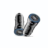 40W シガーソケット 2ポート usb c カーチャージャー 40W PD対応 車載充電器 デュアル タイプc PDポート 急速充電 2ポート しがーソケット 小型 軽量 12V/24V入力に対応 (ブラック)