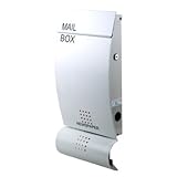 LEON 郵便ポスト mail box デザイナーズ ポスト MB4501 ホワイト