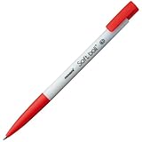 MONAMI(モナミ):油性ボールペン　softball＋　0．7mm　赤　12402　1セット（12本） 9121903
