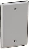 RAB Lighting CR1 Weatherproof Blank Rectangular Cover, Aluminum, 2-7/8" Width x 4-1/2" Height, Silve