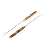 uxcell ワイヤーチューブブラシ　スチール　メタル　クリーニングブラシ　ロータリーラウンド　直径15mm　2個入り