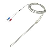 uxcell 　サーモカップル　センサー　Kタイプ 0-400C 150mmプローブ長さ　2M全長