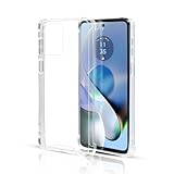 JACRON Moto G64 5G ケース クリア Motorola G64 /G64Y 5G 対応 クリアシリコンケース 薄型 柔軟 透明 TPU保護カバー 衝撃吸収 黄変しにくい 【ストラップホール付き】Moto g64 5G/g64y 5G 專用スマホ ケース カバー