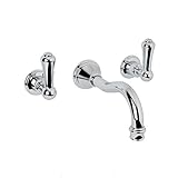 Rohl u.3793ls-2 Georgian Era壁マウント浴室蛇口メタルアルザスのLeve、 U.3793LS-APC-2 1
