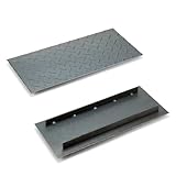 U字溝 側溝 蓋 カバー グレーチング 鉄製 Aタイプ 板厚3.2mm 溝幅150mm用 長さ300mm サイズ調整可