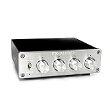 FX-AUDIO- LM-01J [シルバー] 4chステレオミキサー ＆ プリアンプ RCA4系統入力を1出力に合成