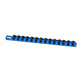 Ernst Manufacturing 8418-Blue-3/8 13-Inch Socket Organizer and 14-3/8-Inch Twist Lock Clips [並行輸入品]