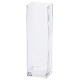 【2個セット販売】エイチツーオー　H1114　Flower Vase ガラス花瓶L　サイズ：約Ｗ１1.5×Ｄ１1.5×Ｈ40ｃｍ