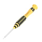 uxcell プラスドライバー　ドライバービット　ブラック　イエロー　防滑　磁気グリップ　1.6mm　プラス