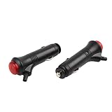 uxcell ライタープラグ 防水 車用 オートバイ ボート ヒューズ ライター スイッチ パワー ソケット プラグ コネクタ DC 12V 24V LEDインジケータ付き 2個入り