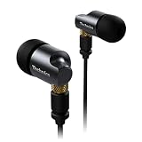 Technics プレミアム インイヤーモニター IEM ハイファイ有線インイヤーイヤホン 革新的な10mmドライバー付き 超低歪みを実現 - EAH-TZ700、ブラック/ゴールド