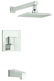 Danze D500062PNVT Modern Mid-Town Single Handle Tub and Shower Trim Kit, Polished Nickel [並行輸入品]