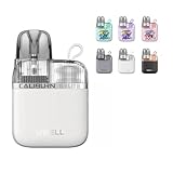 【G3 Lite KOKO】ユーウェル カリバーン G3 ライト ココ pod型電子タバコ スターターキット ベイプ 1200mAh バッテリー 正規品 初心者向け コンパクト設計 自動吸引 Gポッド対応 ニコチンなしリキッドなし (Pearl White)