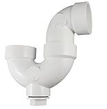 Canplas 193201AS PVC DWV P-Trap with Cleanout, 1 1/2-Inch, White [並行輸入品]