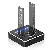 FIDECO M.2 NVMe SATA SSD クローナー ドック デュアルベイ M.2 NVME SATA SSD エンクロージャ 20Gbps M.2 NVMe SATA SSD ドッキングステーション USB 3.2 Gen 2 NVMe クローン ドッキングステーション M.2 オフライン クローン UASP トリムをサポート アルミニウム設計