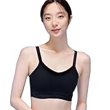 [ルシアン] ハーフトップ 接触冷感 リフレッシュクーラー Activeタイプ 吸汗速乾 動きやすい 軽量 ブラジャー レディース ブラック