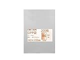 URU-ZON 透明 OPP袋 テープなし 30ミクロン厚 B6 140x200mm【200枚】 (B6 140x200mm)
