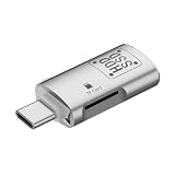 sikiwind 高速カードリーダー、2 In 1 Type-C to USB 3.0 TF カードリーダー ストラップ付き OTG Type-C to USB メス + TF コンボアダプター USB C TF Micro-SD カードリーダー PC ラップトップアクセサリー
