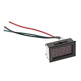 P Prettyia 3線式　デジタル電流計　DC0-10A　電流テスター　0.56インチ　全3色　 - 赤