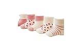 clearly ベビー・キッズ用靴下 シンプル折り返し 5足セット 1～10歳くらいまで (1～3歳（約10～13cm）, ピンク)