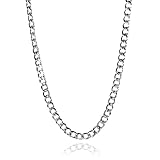 [SEIYA INTERNATIONAL] ネックレス メンズ アクセサリー チェーンネックレス チェーン 喜平ネックレス ステンレス (幅：6mm、長さ：55cm)