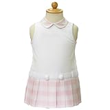 [ベビーディオール] Baby Dior ノースリーブ 襟付ワンピース CD-0236PK 36Mサイズ