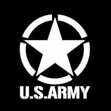 【全5色】カッティングステッカー「U.S.ARMY」縦10cm×横8.3cm