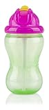 Nuby No Spill Flip-it Cup, 12 Ounce Green by Luv N' Care