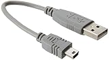 StarTech.com ミニUSBケーブル 15cm USB-A(オス)- USB Mini-B(オス) USB2HABM6IN
