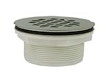 Plumbest d40101 2インチプラスチックno CaulkシャワーDrain withステンレススチールStrainer