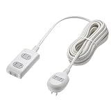 サンワサプライ 電源タップ 4個口(本体3＋プラグ側1)・2ピン 7m ほこりシャッター 絶縁キャップ L型プラグ TAP-B9-7K