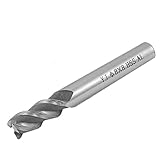 uxcell エンドミル　フライス トリマールーター HSS-AL グレー 8mm 25mm 21g 1本