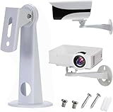 fohoaミニプロジェクター 壁掛け金具 防犯カメラ 取り付け金具 ミニプロジェクターマウント プロジェクターブラケット 防犯カメラスタンド カメラマウント 壁掛け/天吊り 長さ16cm-20cm 耐荷重5kg,1枚