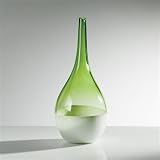Torre & Tagus 902025B Teardrop Vase, Tall, Green/White [並行輸入品]