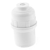 SODIAL(R) 2個　ホワイト　プラスチックシェルE27 電球ソケット　ランプホルダーアダプター AC 250V 4A